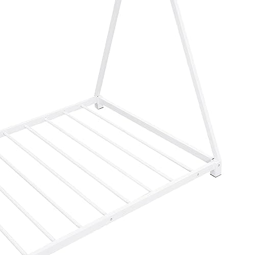 Montessori Twin Size Floor Bed with Triangle Structure