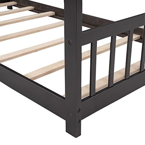 Wood House Bed for Girls Boys