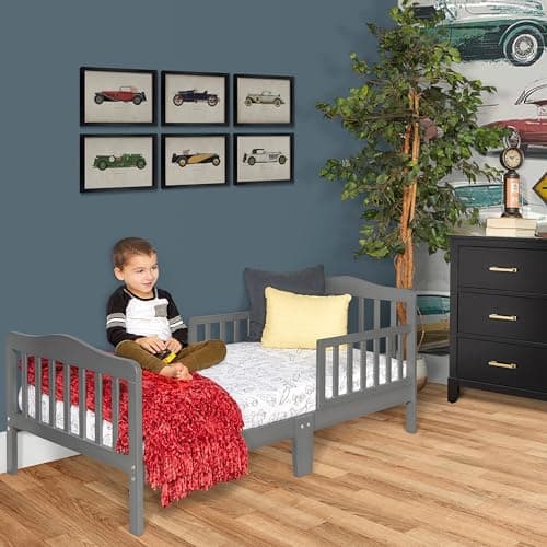 Dream On Me Steel Grey Sydneyside Toddler Bed Certified Safe