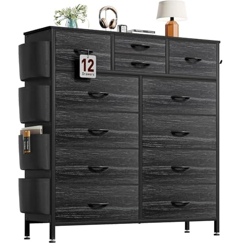 12-Drawer Dresser for Bedroom and Living Room (White)